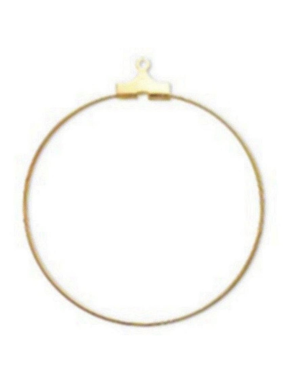 10 Gold 14K Plated Earring Beading Hoops 40mm Add a Bead Findings